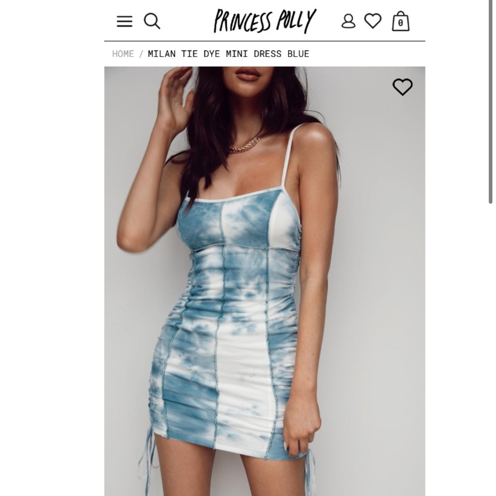 milan tie dye mini dress